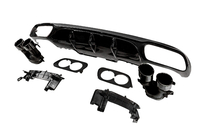 Mercedes E-klass W213 2016–2023 Bakre diffuser med avgasändrör E53-Design Black (för Base) foto 2