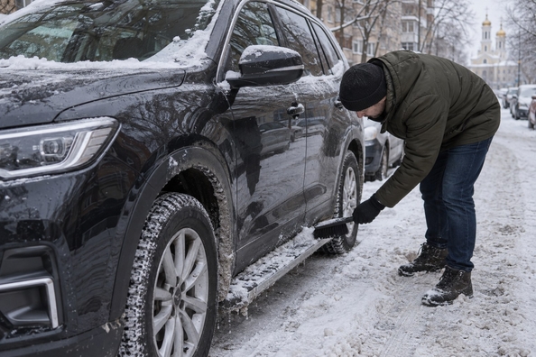 Sidosteg på vintern: is, snö och vägsalt – undvik att halka och sköt om dem