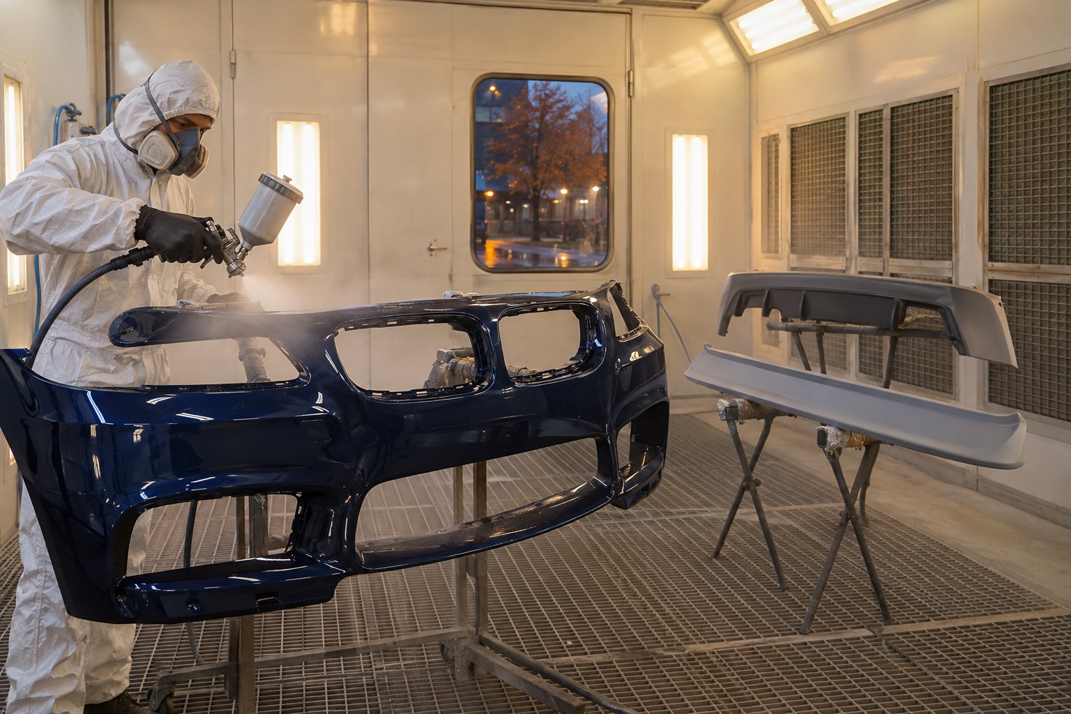 Kan man lackera och montera bodykit på hösten och vintern: temperatur, torktid för primer och lim