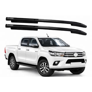 OEM takräcken (rails), svarta (ABS) Toyota Hilux 2015–