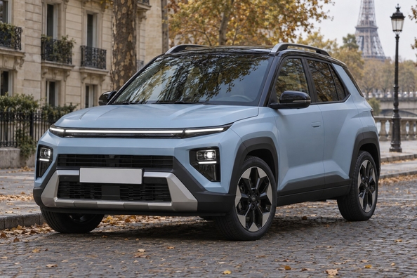 Nya Hyundai Bayon i 2:a generationen: Paris, mått, 1.6-hybrid, interiör Foto 2