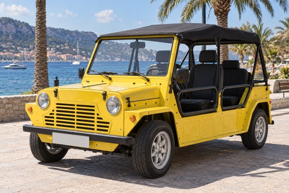 Electric MOKE i ny generation: strand-elbil med dubbla räckvidden Foto 2