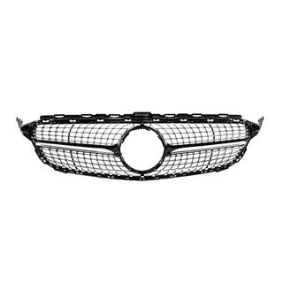 Frontgrill Diamond Black (för Avantgarde/AMG-Line/C43 AMG) Mercedes C-class W205 2014–2021 foto 1
