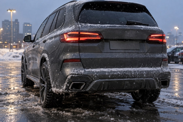 AMG/M-stötfångare och parkeringssensorer på vintern: varför de ”ser” snö och salt och hur du flyttar sensorerna till en ny stötfångare Foto 2
