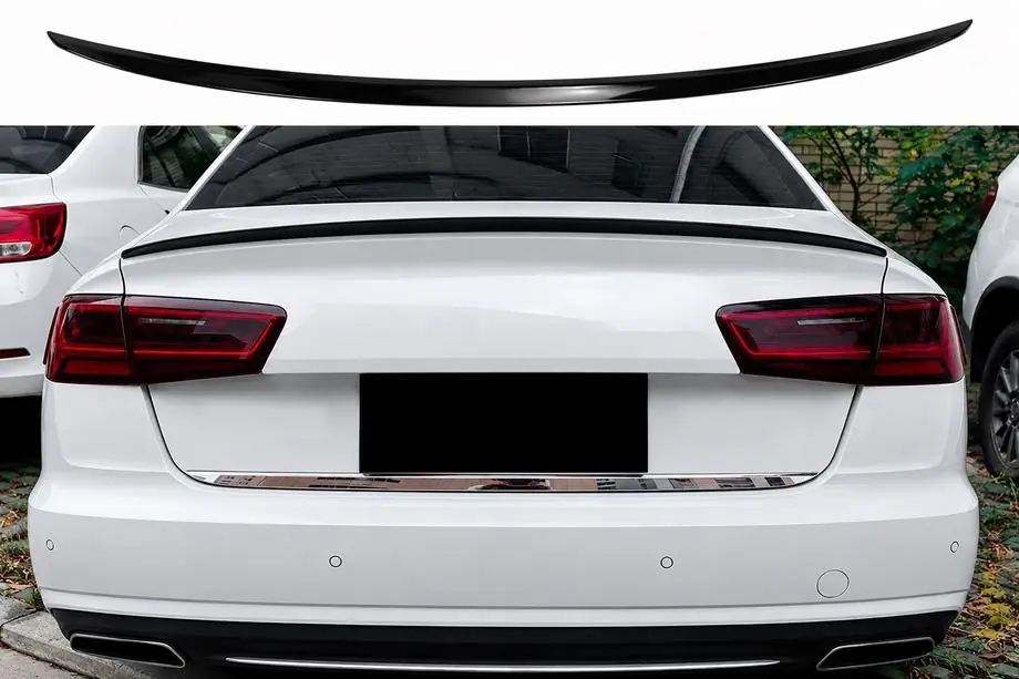 Audi A6 C7 2011–2018 S-Style spoiler (för SD, svart högglans) Foto 1