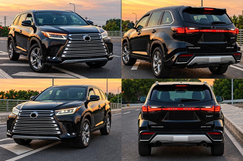Toyota Highlander 2013–2019 LX600-Style bodykit-kit Foto 2