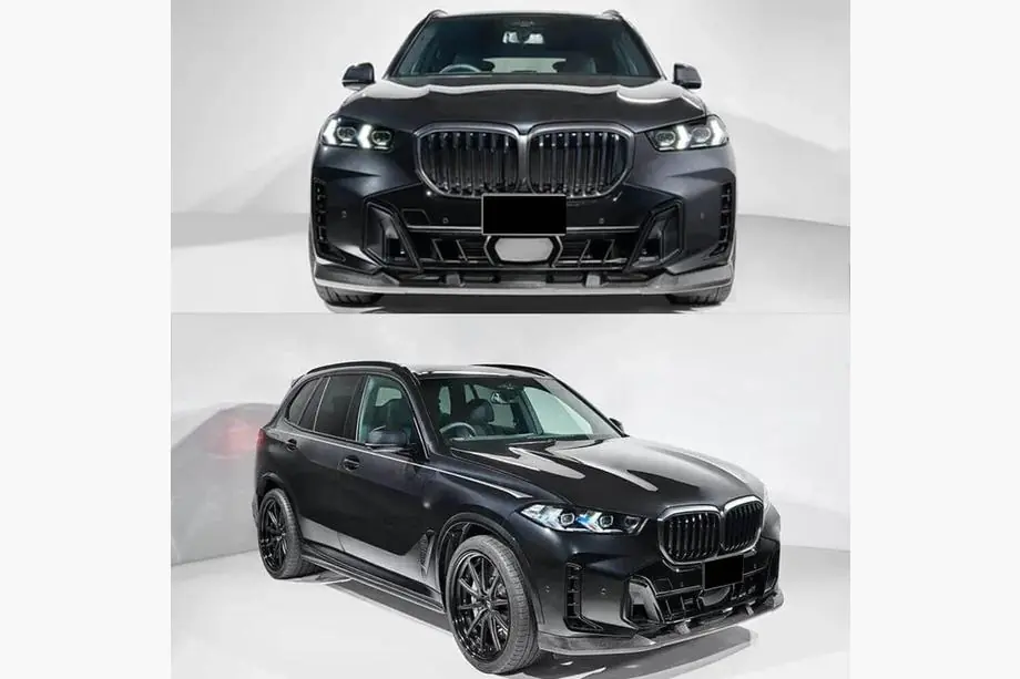 BMW X5 G05 2019–2026 Frontläpp i kolfiber för främre stötfångare (för M-Sport 2023+) Foto 2