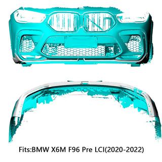 Frontläppsförlängningar Flap (för F96 2018-2022, kolfiber) BMW X6 G06 2019–2027 foto 2