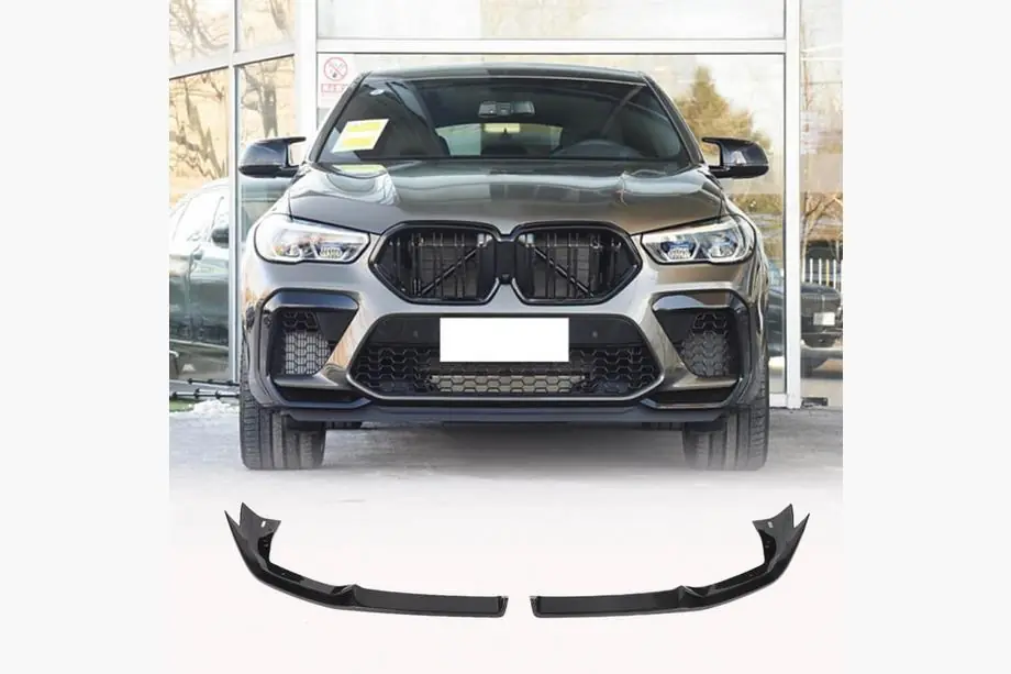 BMW X6 G06 2019–2027 Frontläppsförlängningar Flap (för F96 2018-2022, kolfiber) Foto 1