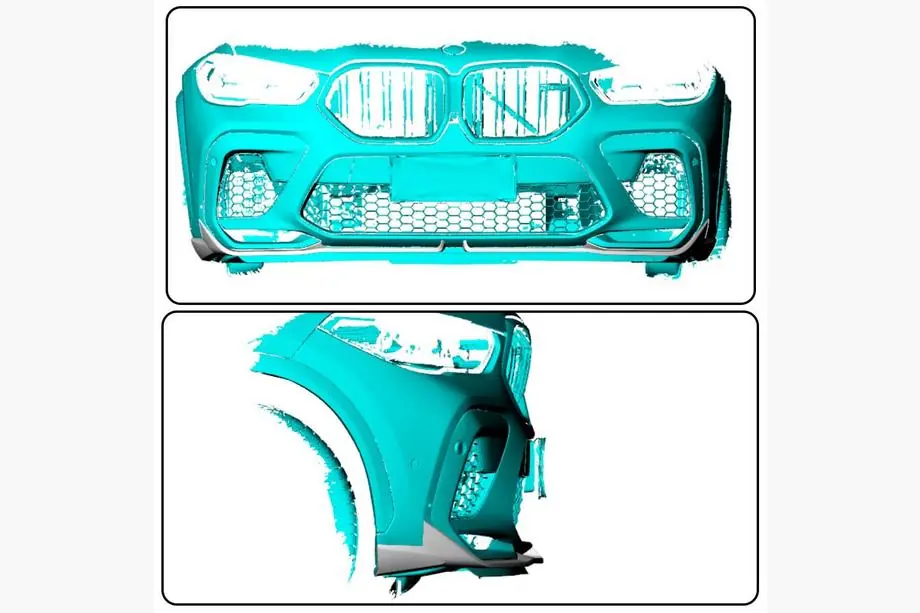 BMW X6 G06 2019–2027 Frontstötfångarens flap-kåpor Flap (2018-2022, kolfiber) Foto 2