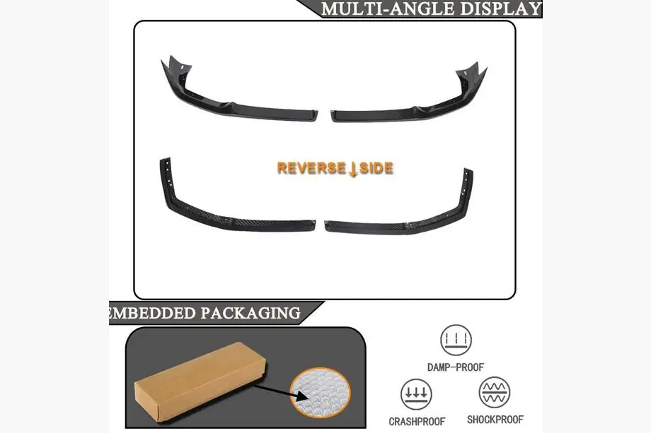 BMW X6 G06 2019–2027 Frontstötfångarens flap-kåpor Flap (2018-2022, kolfiber) Foto 5