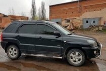 Kia Sportage 2004–2010 Sidorör (2 st, rostfritt) foto 2
