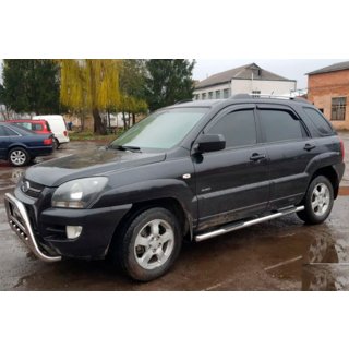 Sidorör (2 st, rostfritt) Kia Sportage 2004–2010 foto 1