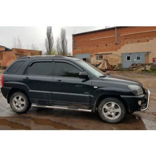 Sidorör (2 st, rostfritt) Kia Sportage 2004–2010 foto 2