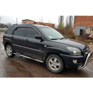 Sidorör (2 st, rostfritt) Kia Sportage 2004–2010 foto 3