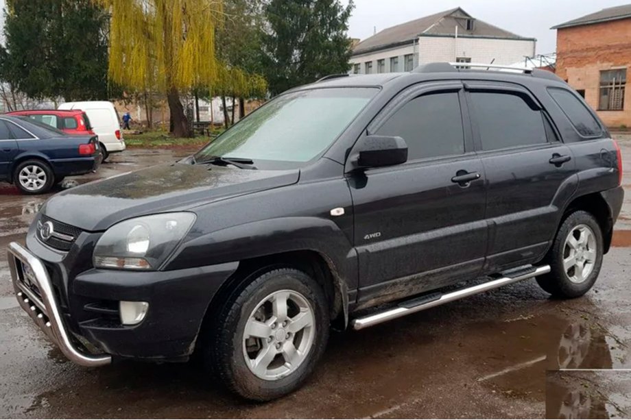 Kia Sportage 2004–2010 Sidorör (2 st, rostfritt) Image