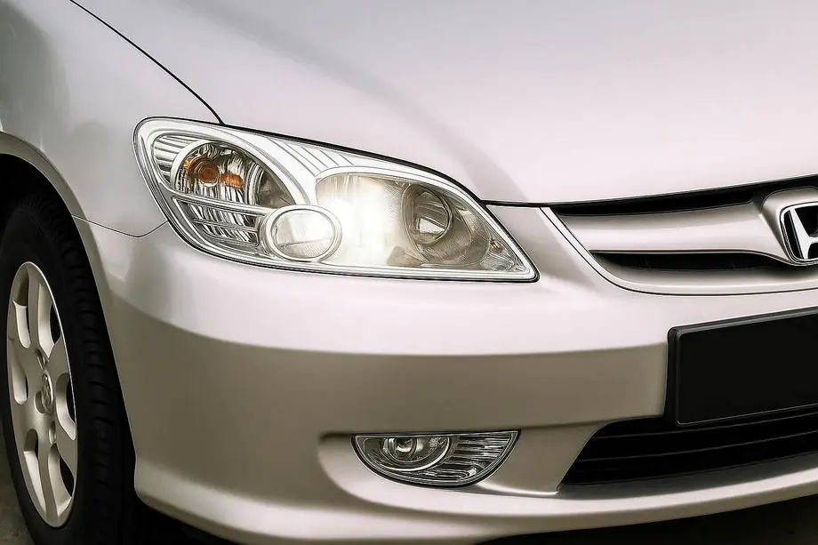 Honda Civic Sedan VII 2001–2006 Strålkastaröverdrag (2 st, plast) Image