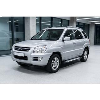 Sidosteg Allmond Grey (2 st, aluminium) Kia Sportage 2004–2010 foto 1