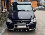 Mercedes Vito W639 2004–2014 Vindrutespoiler (svart blank, 5 mm) foto 4