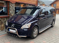 Mercedes Vito W639 2004–2014 Vindrutespoiler (svart blank, 5 mm) foto 3