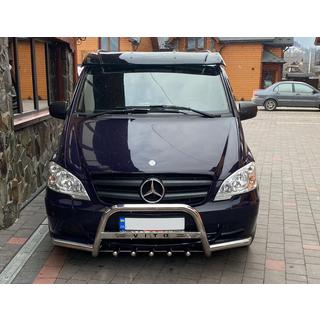 Vindrutespoiler (svart blank, 5 mm) Mercedes Vito W639 2004–2014 foto 4