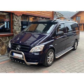 Vindrutespoiler (svart blank, 5 mm) Mercedes Vito W639 2004–2014 foto 3