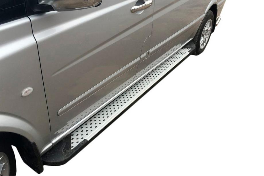 Mercedes Vito/V-klass W447 2014– Sidosteg Allmond Grey (2 st, aluminium) Image