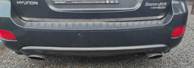 Hyundai Santa Fe 2 2006–2012 Kantlist för bagagelucka (rostfritt stål) foto 3