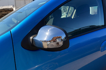 Renault Logan II 2013–2022 Spegelkåpor (2 st, rostfritt stål) foto 2