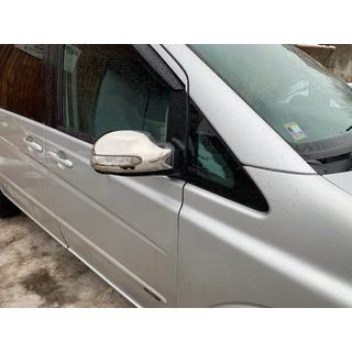 Spegelkåpor (2004-2010, Viano, 2 st, rostfritt stål) Mercedes Vito W639 2004–2014 foto 2