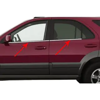 Fönsterlister (4 st, rostfritt) Kia Sorento I BL 2002–2009 foto 1