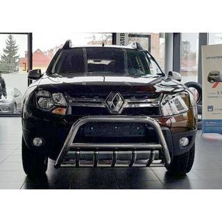 Frontbåge utan text WT003 (rostfritt stål) Renault Duster 2008–2017 foto 3