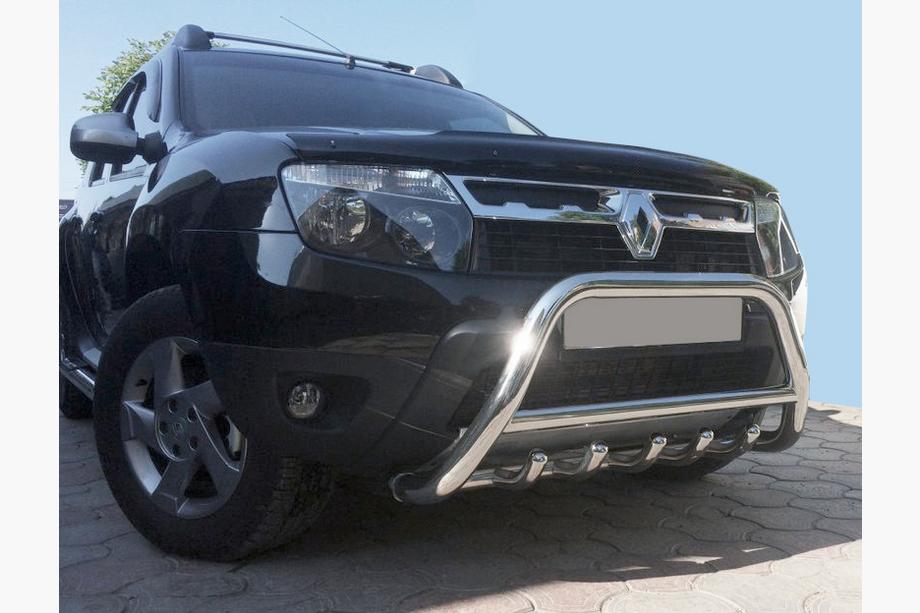 Dacia Duster 2008–2018 Frontbåge utan text WT003 (rostfritt stål) Foto 4