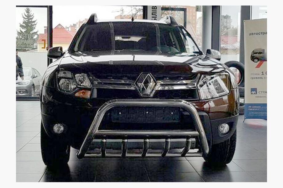 Dacia Duster 2008–2018 Frontbåge utan text WT003 (rostfritt stål) Foto 5