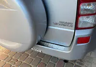 Suzuki Grand Vitara 2005–2017 Bakre stötfångarskydd Carmos (rostfritt stål) foto 4