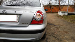 Hyundai Elantra (XD) 2000–2011 Baklampskåpor (2 st, plast) foto 5