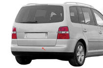 Volkswagen Touran 2003–2010 Bakre stötfångarskydd OmsaLine (rostfritt) foto 3