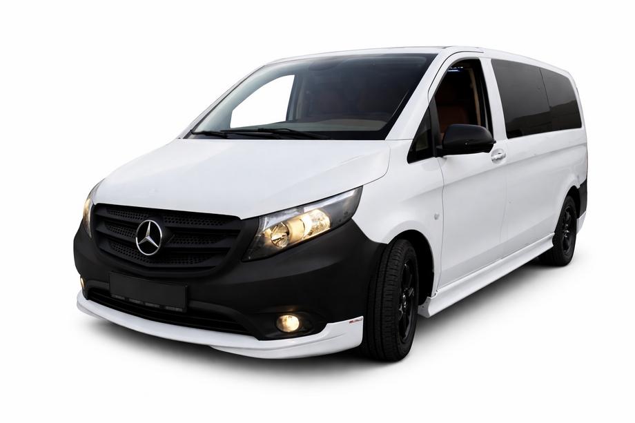 Mercedes Vito/V-klass W447 2014– Tuning frontspoilerläpp till stötfångaren (för lackering) Image