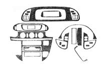 Mercedes Sprinter W901/902/903/904/905 1995–2006 (cdi, 2000-2006) Instrumentpanelsinlägg (Meric) Aluminium foto 4