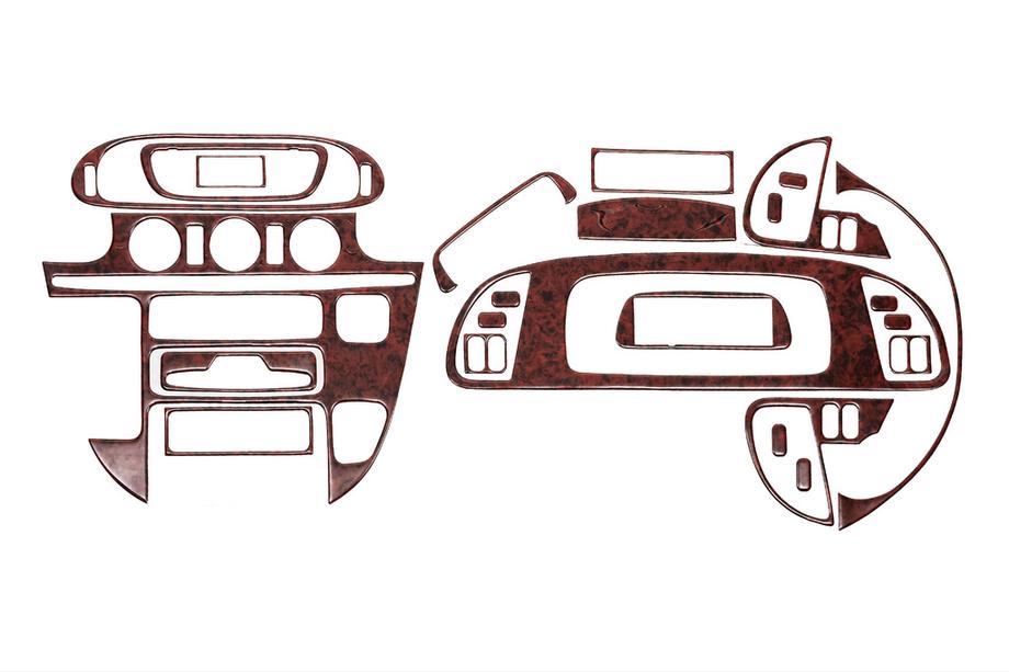 Mercedes Sprinter W901/902/903/904/905 1995–2006 (cdi, 2000-2006) Instrumentpanelsinlägg (Meric) Aluminium Image