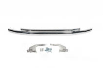 Volkswagen T5 2010–2015 Dubbelt frontskydd 60/48 mm (rostfritt) foto 2