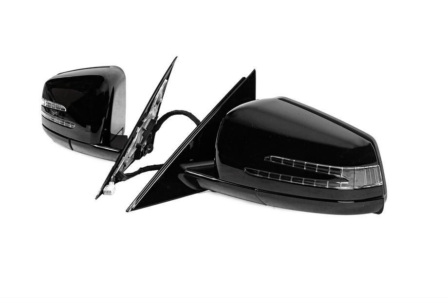 Mercedes S-class W221 2005–2013 Sidospeglar facelift (2 st, svarta) Foto 2