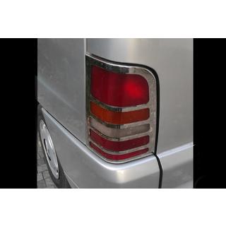 Kromade bakljusramar i rostfritt stål (2 st) Mercedes Vito W638 1996–2003 foto 4