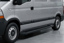 Nissan Interstar 2002–2010 Sidosteg Allmond Black (2 st, aluminium) foto 1