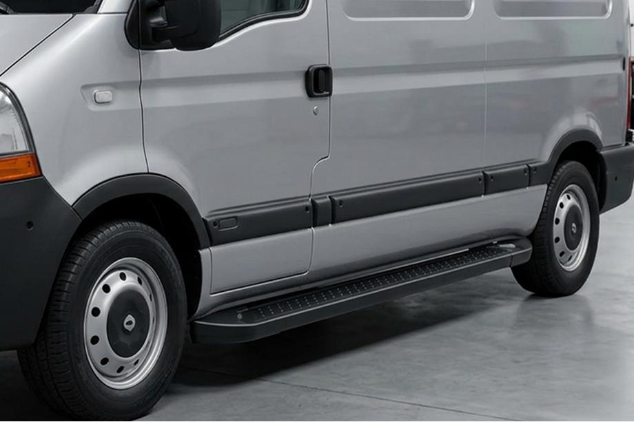 Nissan Interstar 2002–2010 Sidosteg Allmond Black (2 st, aluminium) Image