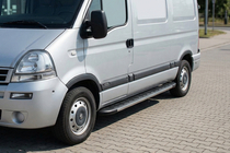 Nissan Interstar 2002–2010 Sidosteg Duru (2 st, aluminium) foto 1