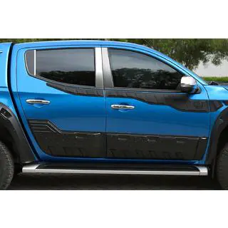 Stolplister för dörrar (6 st, rostfritt stål) Mitsubishi L200 2006–2015 foto 1