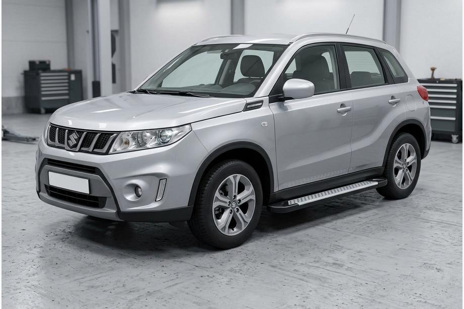 Suzuki Vitara 2015– Sidosteg Allmond Grey (2 st, aluminium) Image