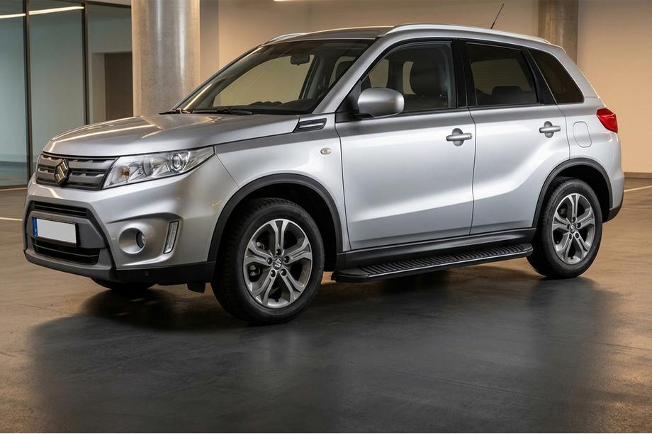Suzuki Vitara 2015– Sidosteg Tayga Black (2 st, aluminium) Image