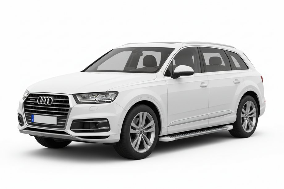Audi Q7 2015–2026 Sidosteg Allmond White (2 st, aluminium) Image